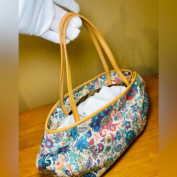 🎉 SALE 🎉 Etro Paisley Print Canvas Tote Bag - Picture 9 of 17